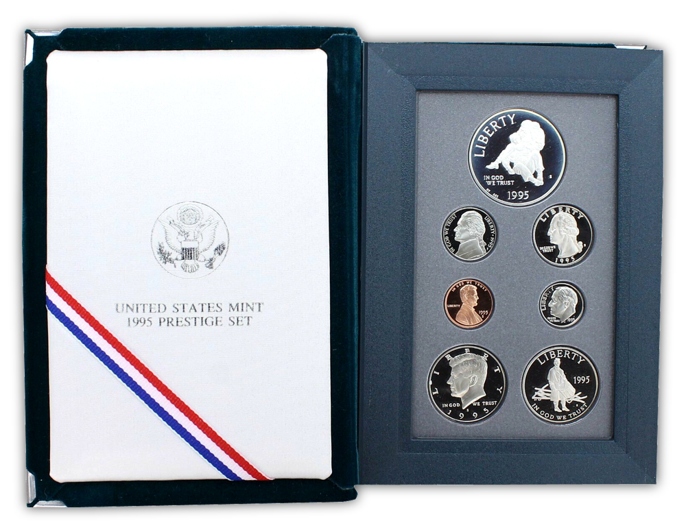 1995 US Prestige Proof Set - 7 Coins – CoinsTV