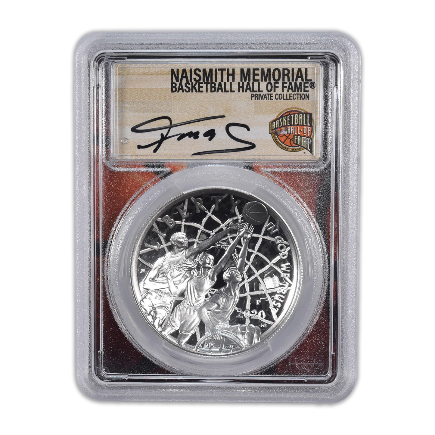 2020 Basketball Hall of Fame Silver Dollar Commemorative - PCGS PR70 McGrady Signature