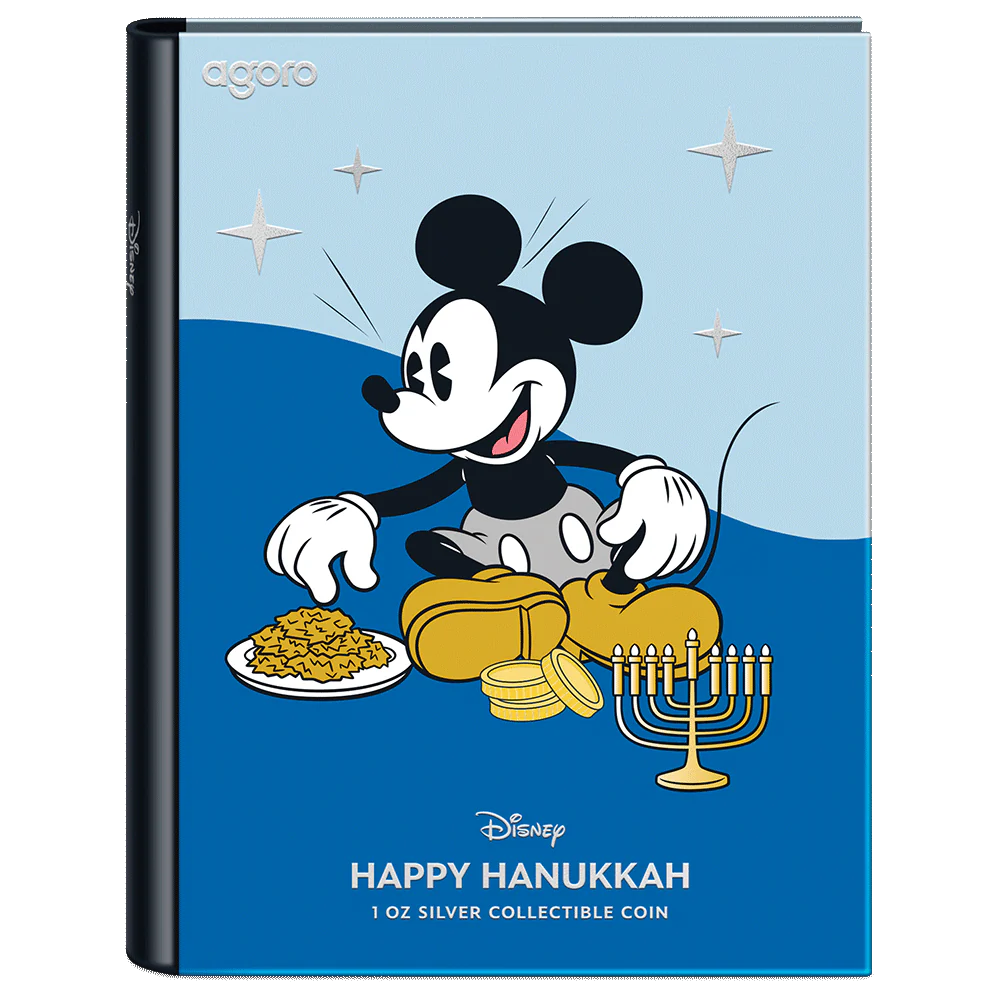 2024 Happy Hanukkah Disney Season's Greetings 1 oz Silver