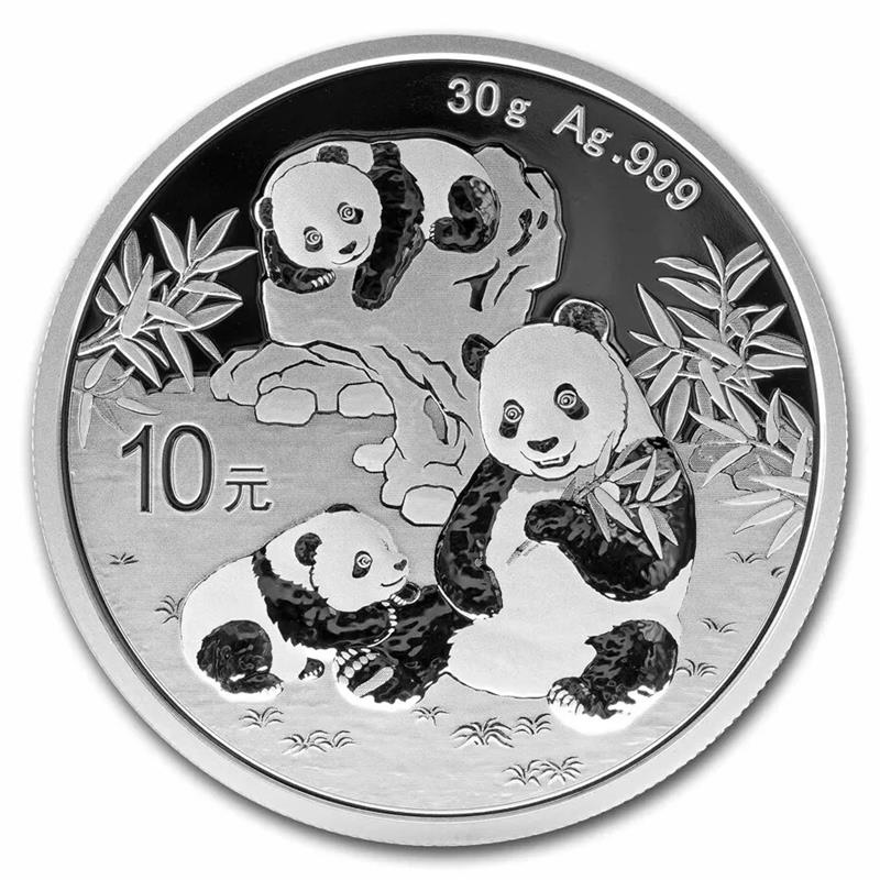 2025 China Panda 30 Gram Silver BU