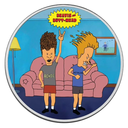 2023 Niue Beavis & Butthead Headbanger Edition 1 oz Silver Coin