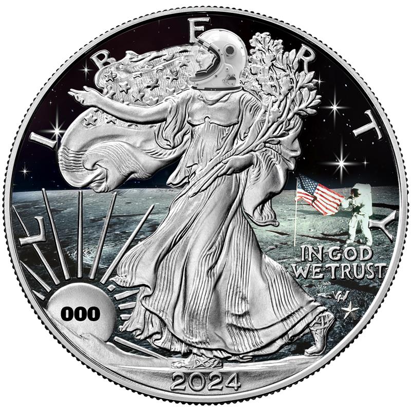 2024 Chromatics Moon Landing Silver Eagle Star Privy