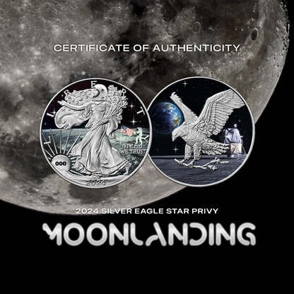 2024 Chromatics Moon Landing Silver Eagle Star Privy