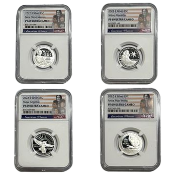 2022 American Women Silver Quarter - Grab Bag - NGC PF69 Ultra Cameo