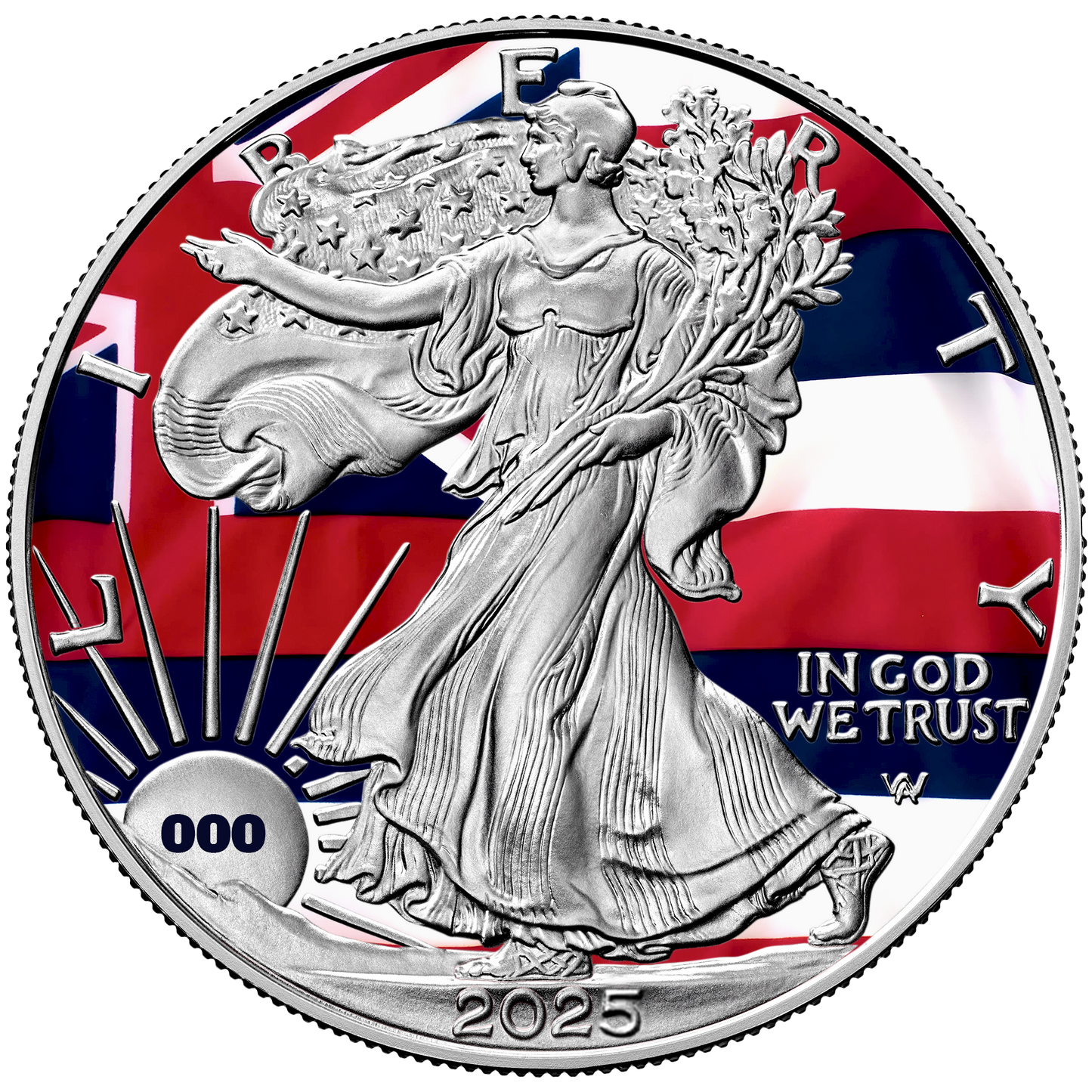 2025 State Flags Silver Eagle - Hawaii Limited Edition