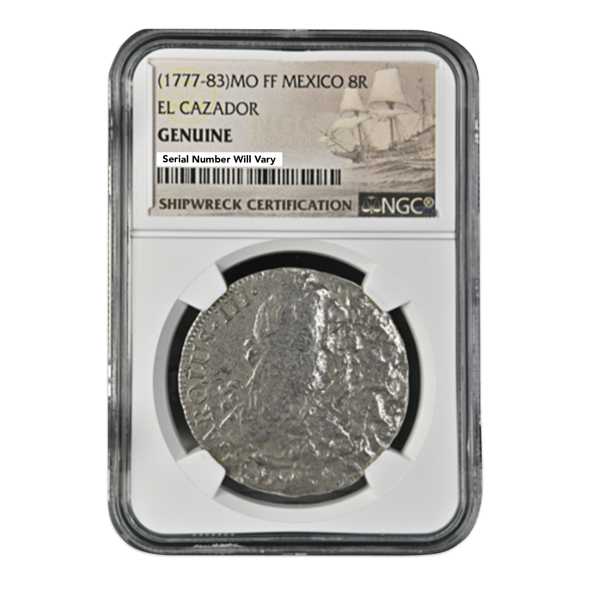 1772-1783) Mexico 8R Silver El Cazador Shipwreck Coin Genuine – CoinsTV