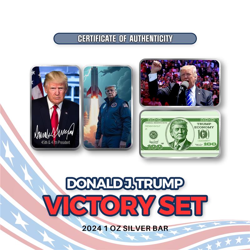 2024 Donald Trump Victory 4 Bar Set