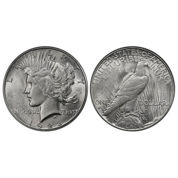 1928-S Peace Silver Dollar - Slider