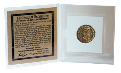 Constantine Dynasty Roman Bronze Coin (Mini Album)