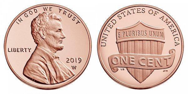 2019 W Lincoln Shield Cent Proof