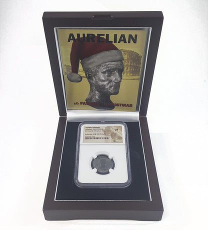 Aurelian: The Father of Christmas 270-275 AD - NGC VF (Box)