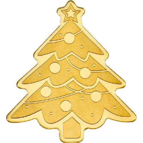 Palau Golden Highlights Christmas Tree 0.5 Gram Gold .9999