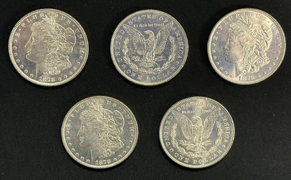 1878 Morgan Silver Dollar Philadelphia 7/8 Tail Feathers - Brilliant Uncirculated - CoinsTV