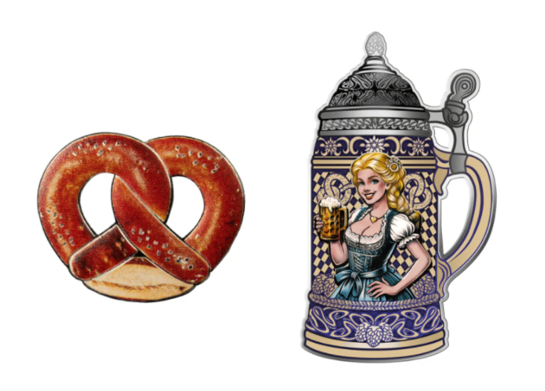 2024 Oktoberfest Bierstein and Pretzel Coin Set