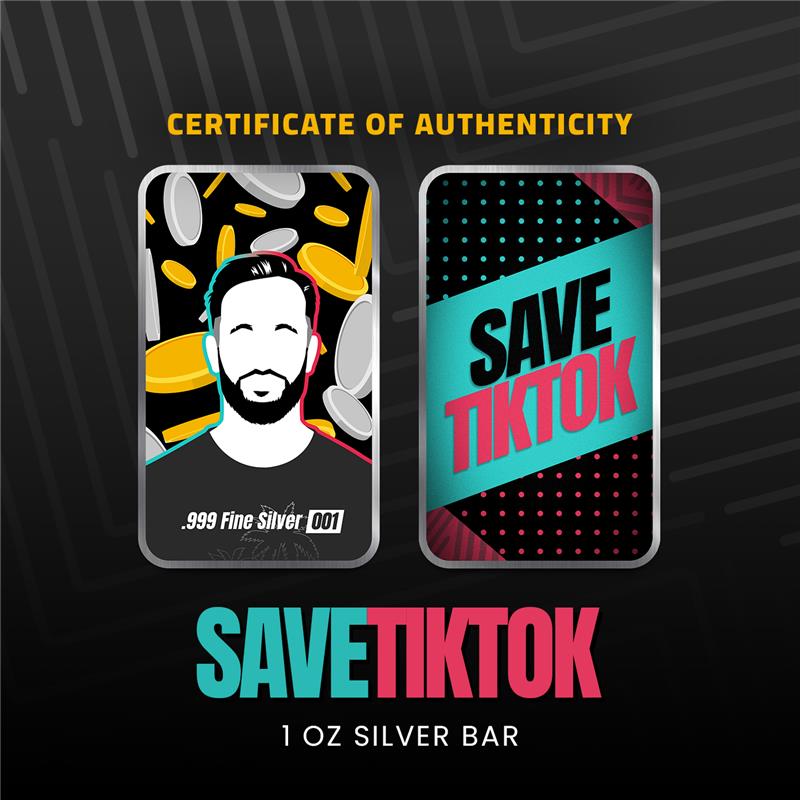 Chromatics Save TikTok 1 oz Silver Bar