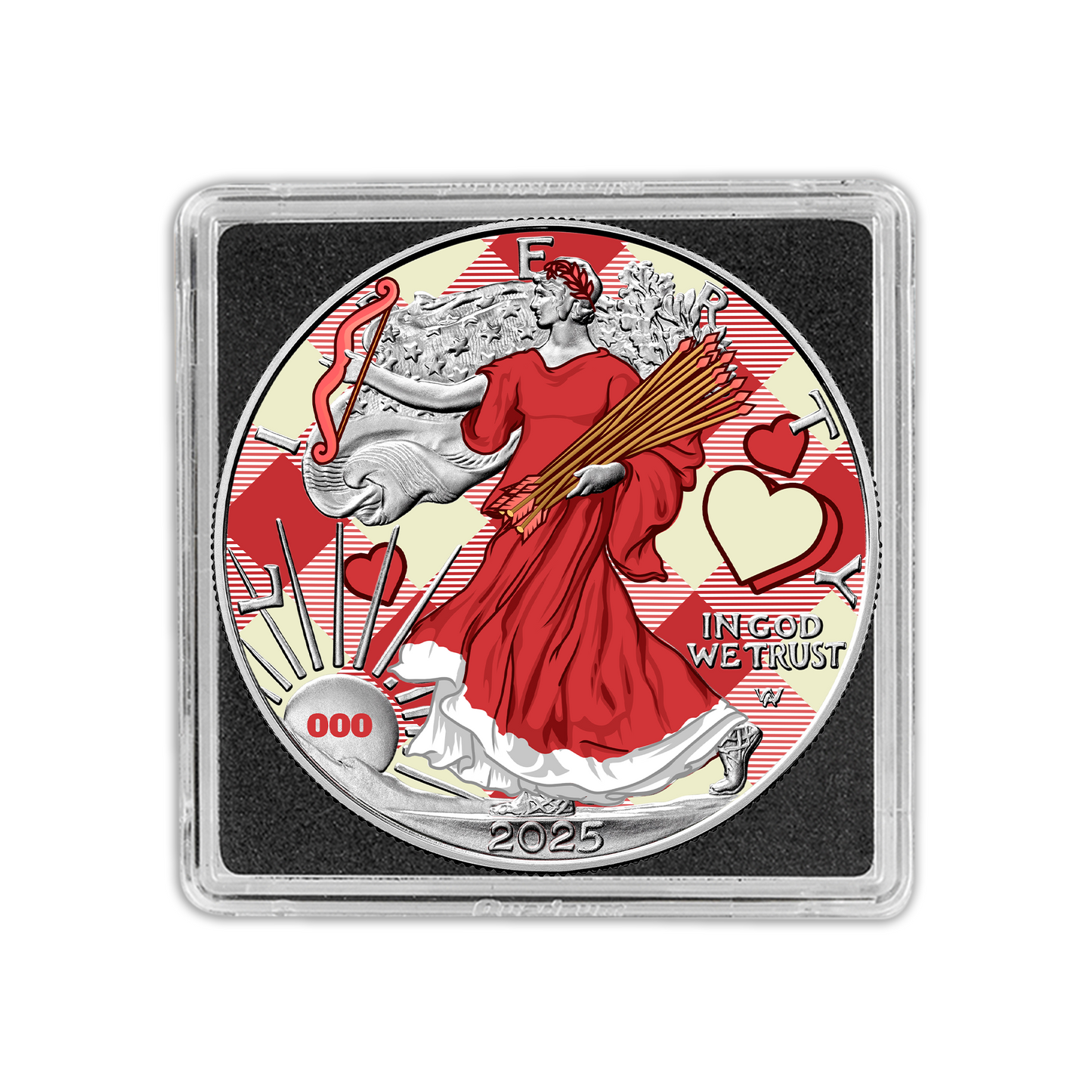 2025 Chromatics Shot Through the Heart Valentine Day Silver Eagle