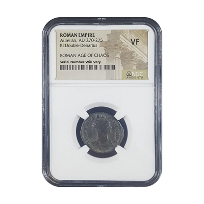 Aurelian: The Father of Christmas 270-275 AD - NGC VF (Box)