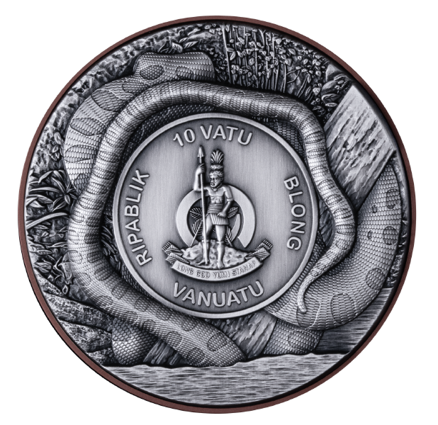 2025 Vanuatu Double Silver Giant Anaconda 10g Silver Coin