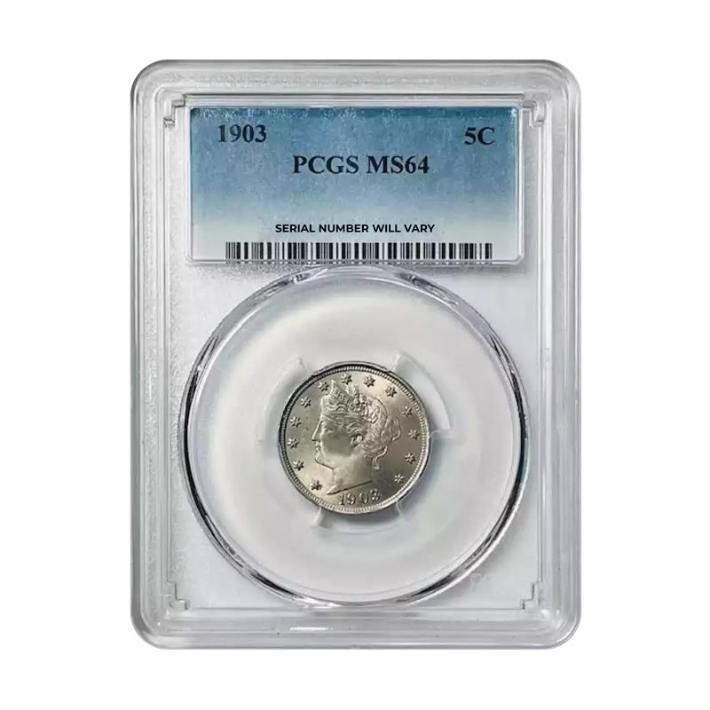 1903 Liberty Head Nickel - PCGS MS64