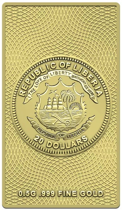 2024 Liberia I Want to Believe UFO 0.5g Gold Coin