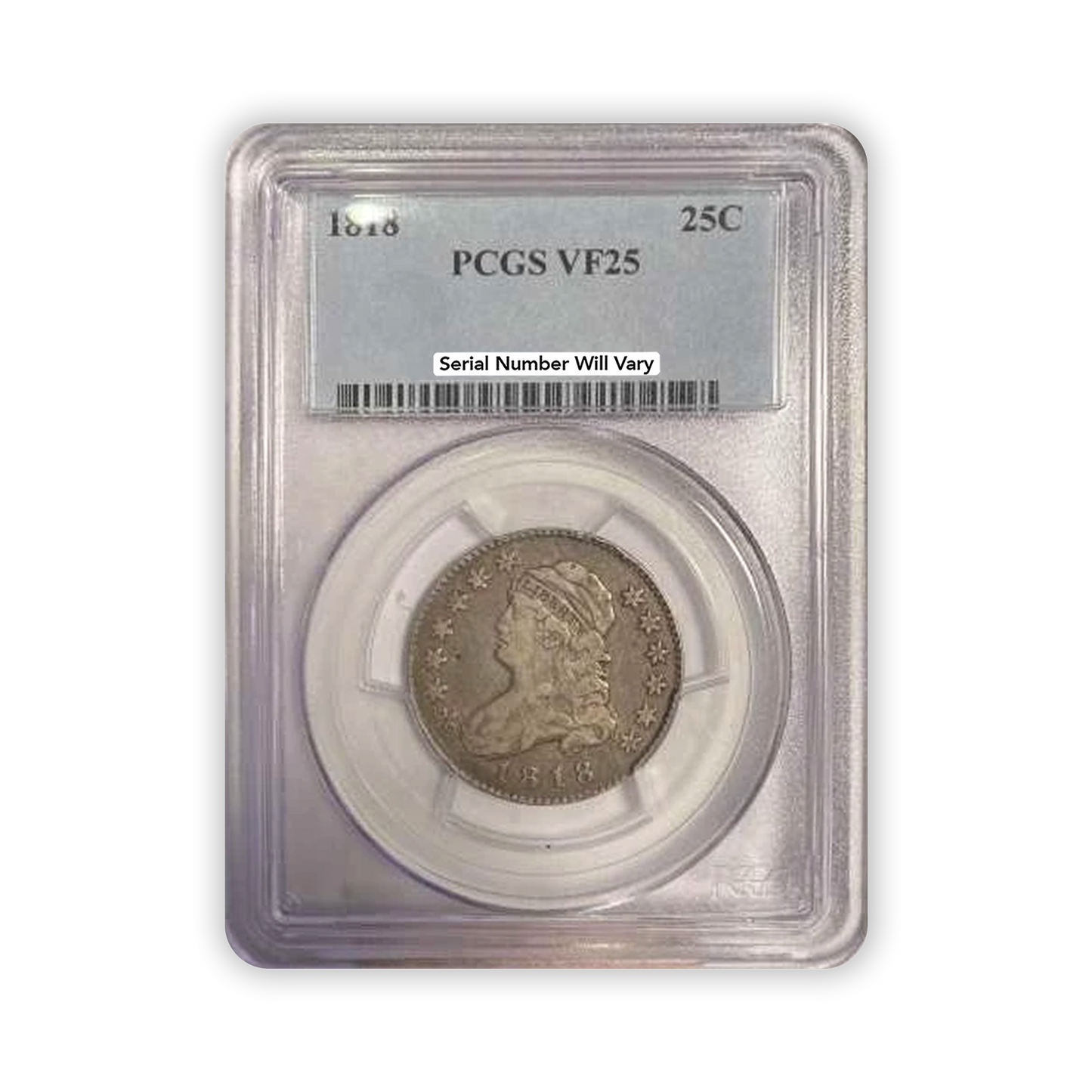 1818 Capped Bust Liberty Quarter Philadelphia - PCGS VF25