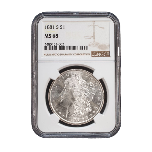 1881-S Morgan Silver Dollar San Francisco - NGC MS68