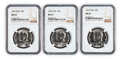 1965 - 1967 Kennedy Half Dollar - Special Mint Set - NGC MS67