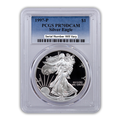 1997 Silver Eagle - Proof - PCGS PR70