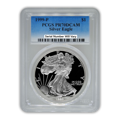 1999 Silver Eagle - Proof - PCGS PR70