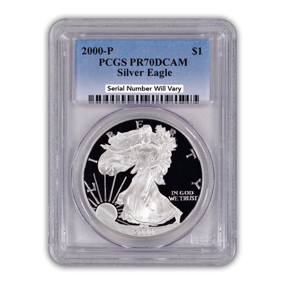 2000-P Silver Eagle - Proof - PCGS PR70DCAM