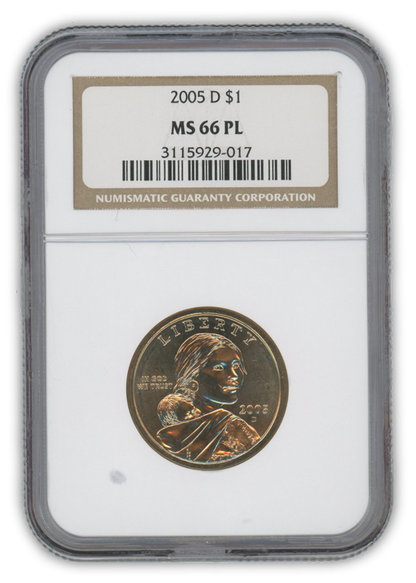 2005 Sacagawea Dollar Denver - NGC MS66 PL Prooflike