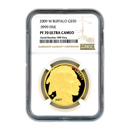 2009 $50 Gold Buffalo - 1oz - NGC PF70