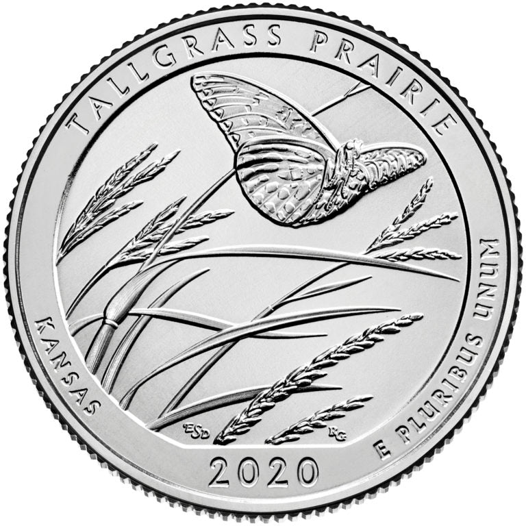 2020 W Tallgrass Prairie Quarter Dollar West Point - Brilliant Uncirculated