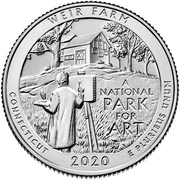 2020 Weir Farm Quarter Dollar West Point - Brilliant Uncirculated