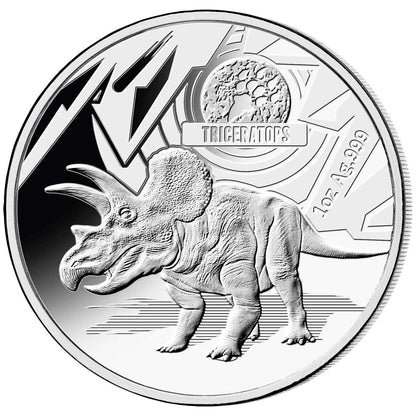 2021 Age of Dinosaurs 1 Oz Silver Coin 3 pc Proof Set