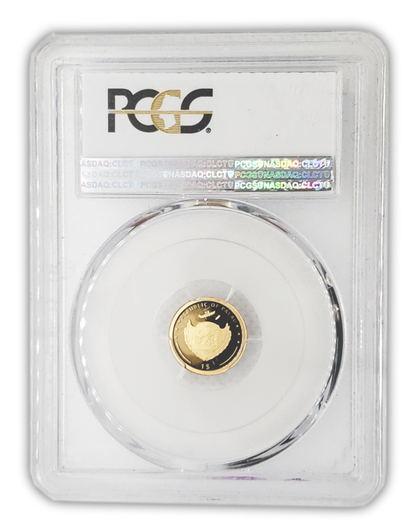 2018 Palau Good Luck 1g Gold Real Four Leaf Clover - PCGS PR70 FDOI