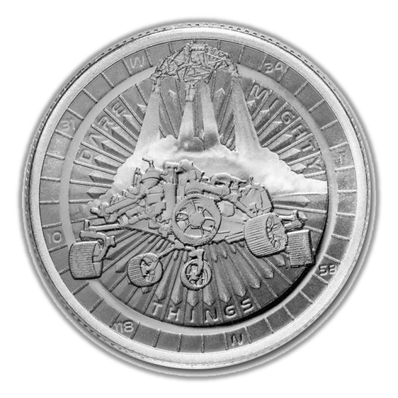 2021 Mars Landing - Perseverance Rover - 1oz Silver Brilliant Uncirculated Coin