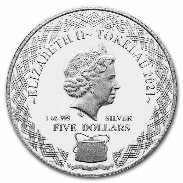 2021 Northern Pygmy Owl - 1 Oz Silver - Tokelau - Brilliant Uncirculated