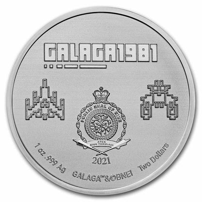 2021 Niue Galaga 40th Anniversary -  1 oz Silver BU