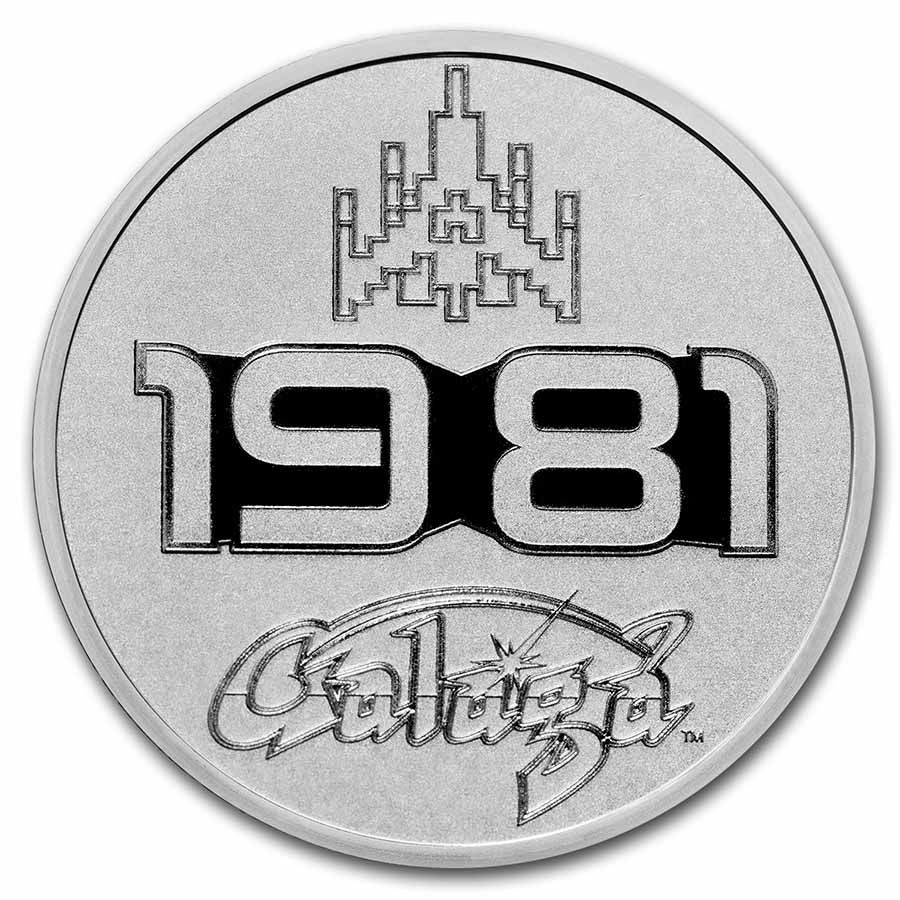 2021 Niue Galaga 40th Anniversary -  1 oz Silver BU