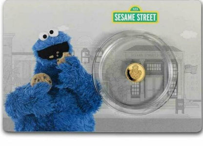 Sesame Street Cookie Monster 0.5gram Gold Coin