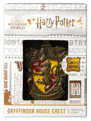 2021 Harry Potter - Hogwarts House Crest Gryffindor – Matte Gold Plating