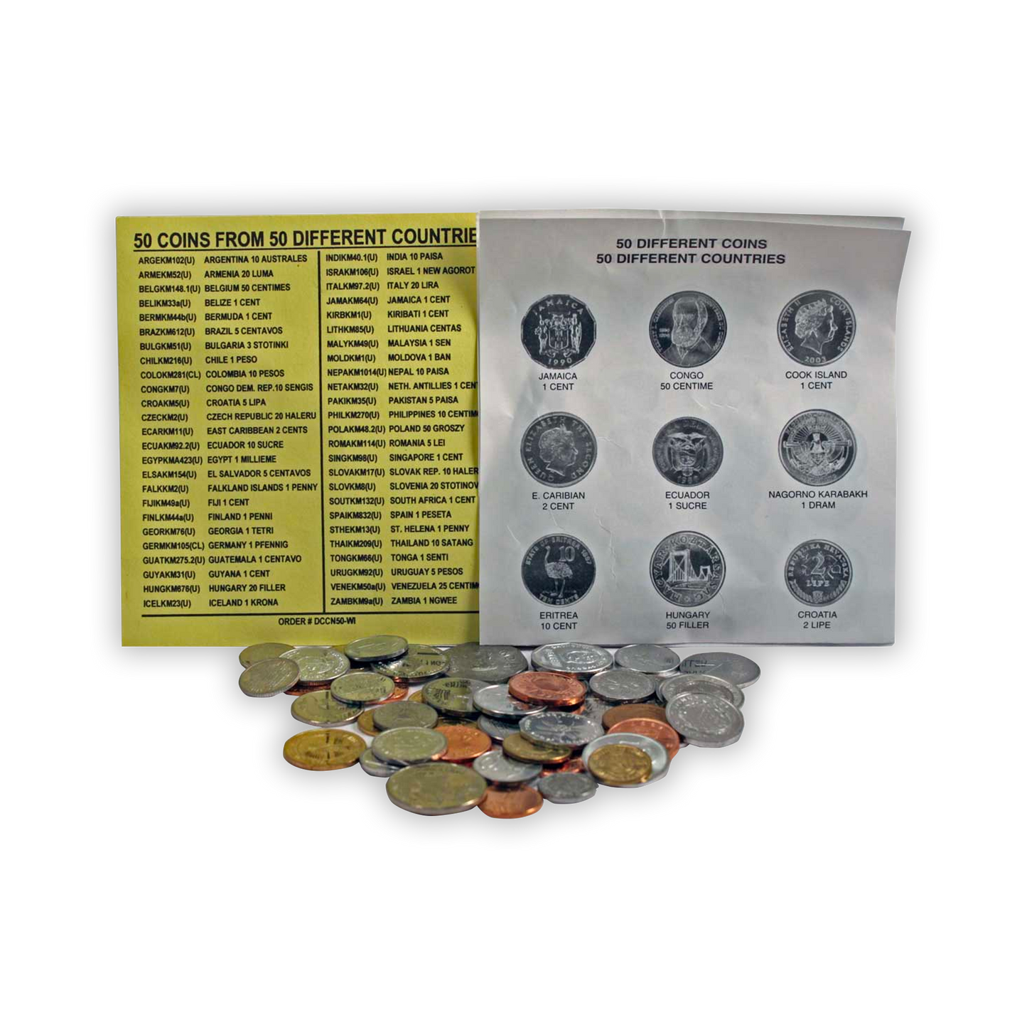 50 Coins from 50 Different Countries