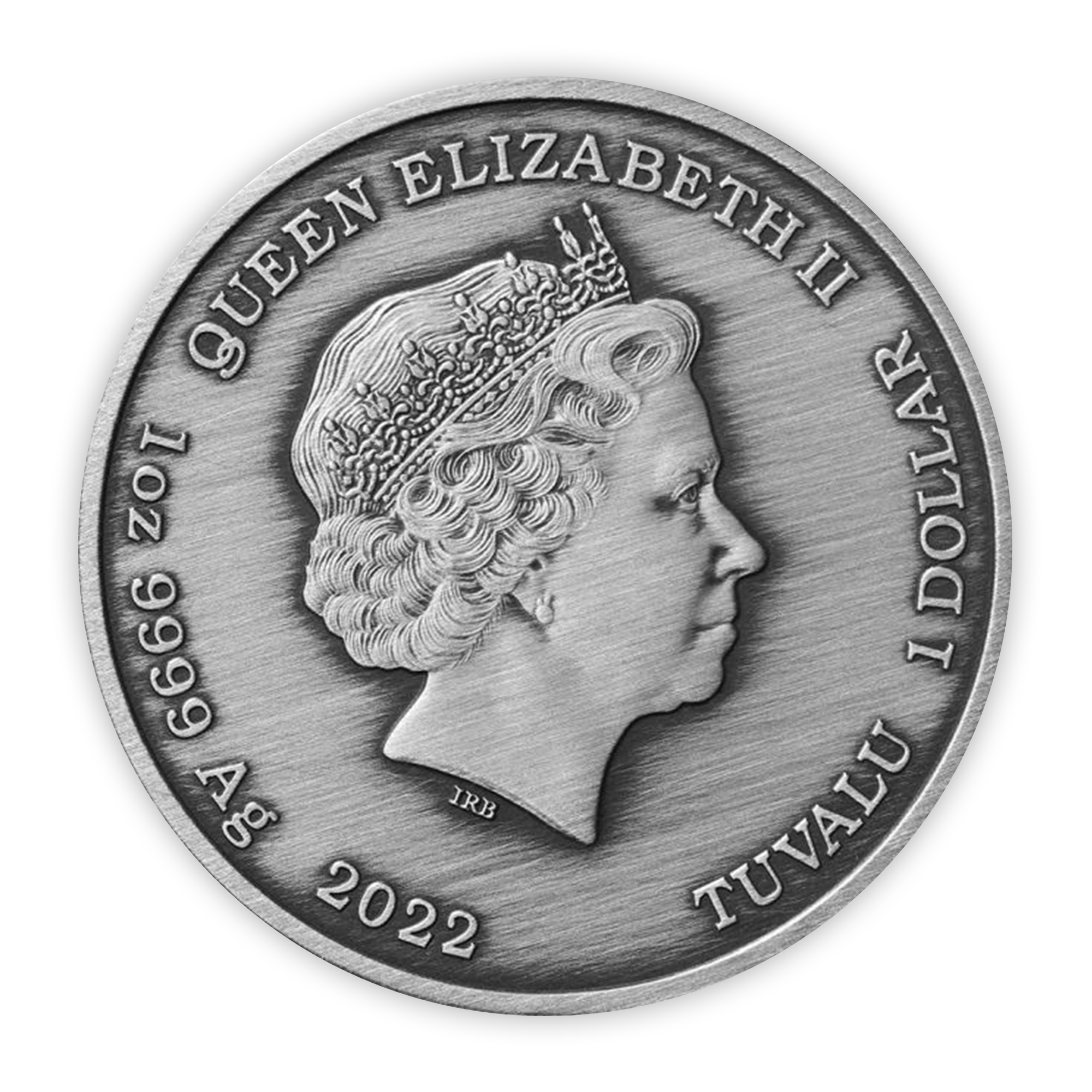 2022 1oz Tuvalu Gods of Olympus Silver Antique - Athena