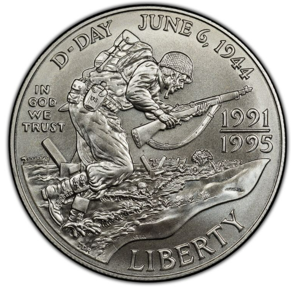 1993 World War II Commemorative Silver Dollar Denver