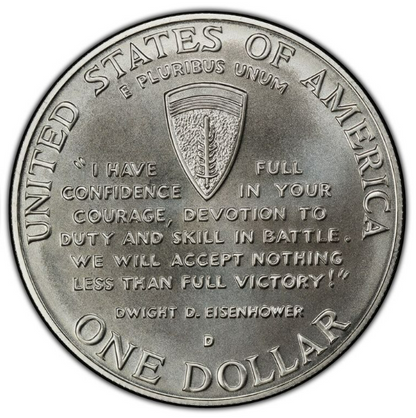 1993 World War II Commemorative Silver Dollar Denver