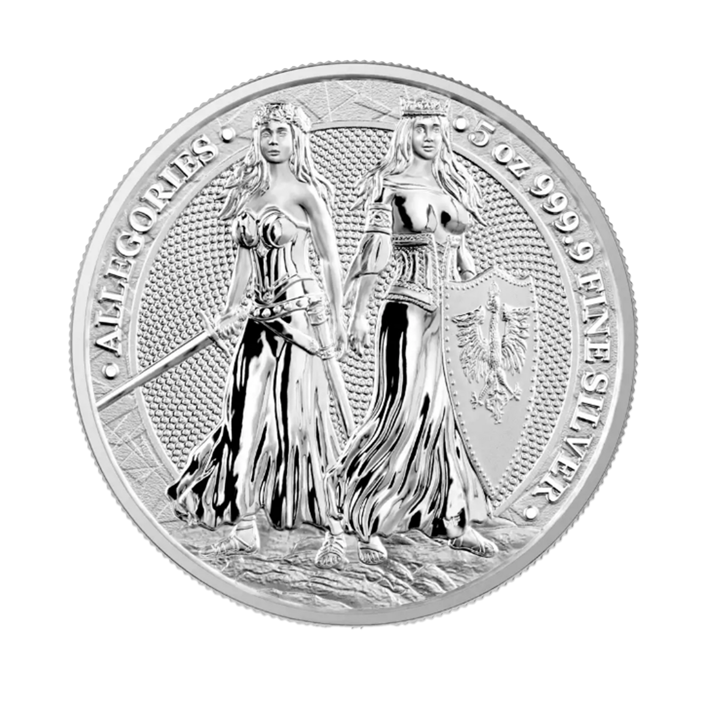 2022 Polonia & Germania Allegories - 5 oz Silver Coin