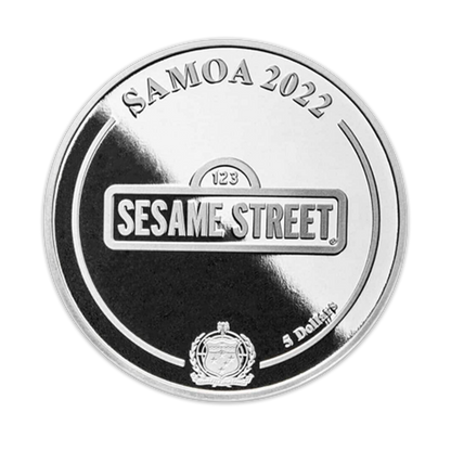 2022 1 oz Samoa Silver Oscar The Grouch - Sesame Street