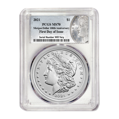 2021-P Morgan Silver Dollar - Philadelphia - PCGS MS70 First Day of Issue