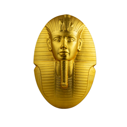 2022 3 oz The Mask of Tutankhamun 24K Gold Plating Silver